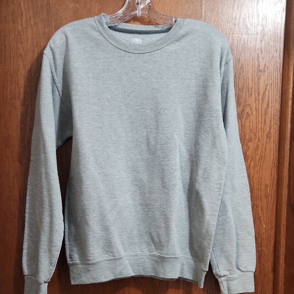Athletic Works Men's Gray Crewneck Sweater